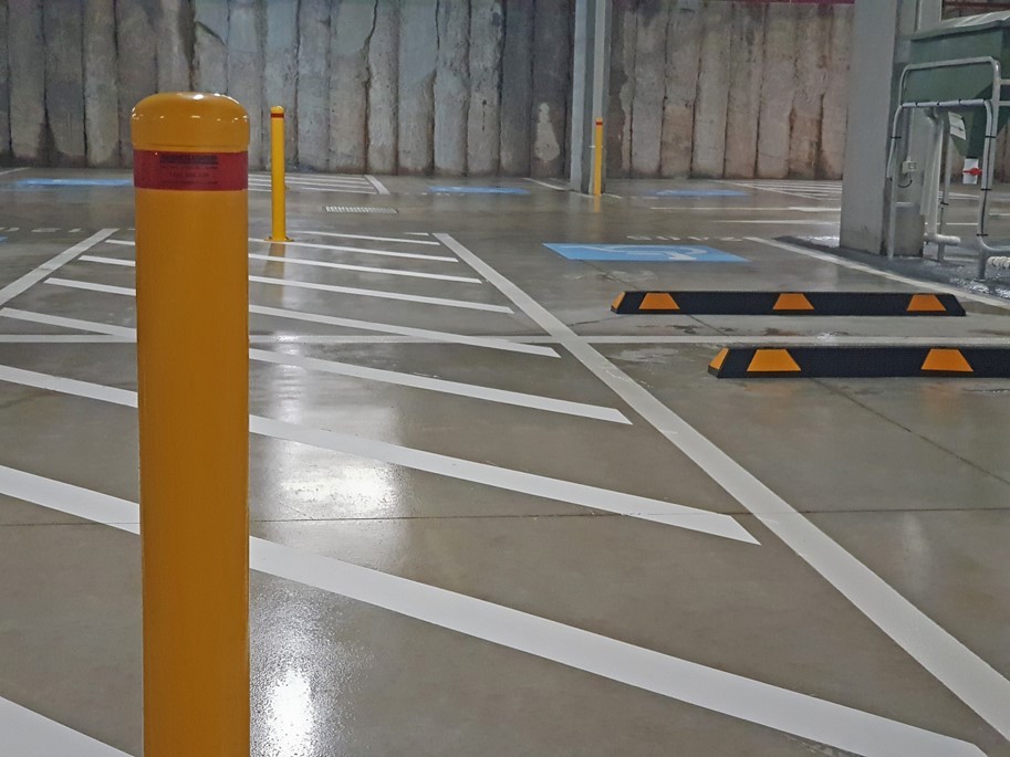 Sydney Epoxy Flooring - Carpark Line Marking and Safety Accessories Installation Service in Sydney