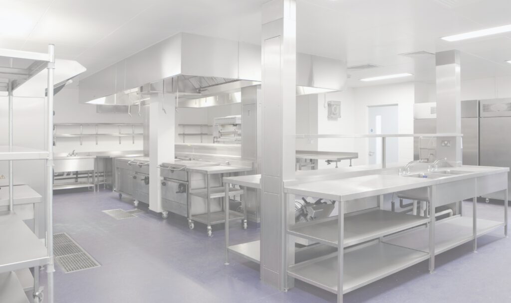 Commercial Kitchen with Epoxy Flooring