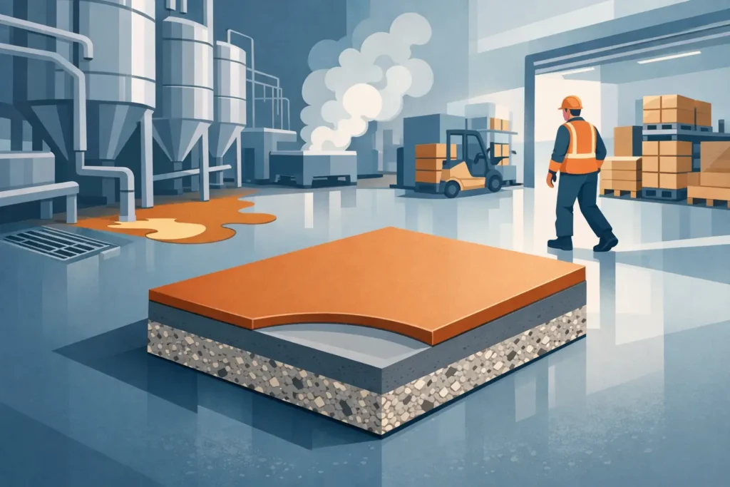 Polyurethane Cement Flooring for Demanding Sites