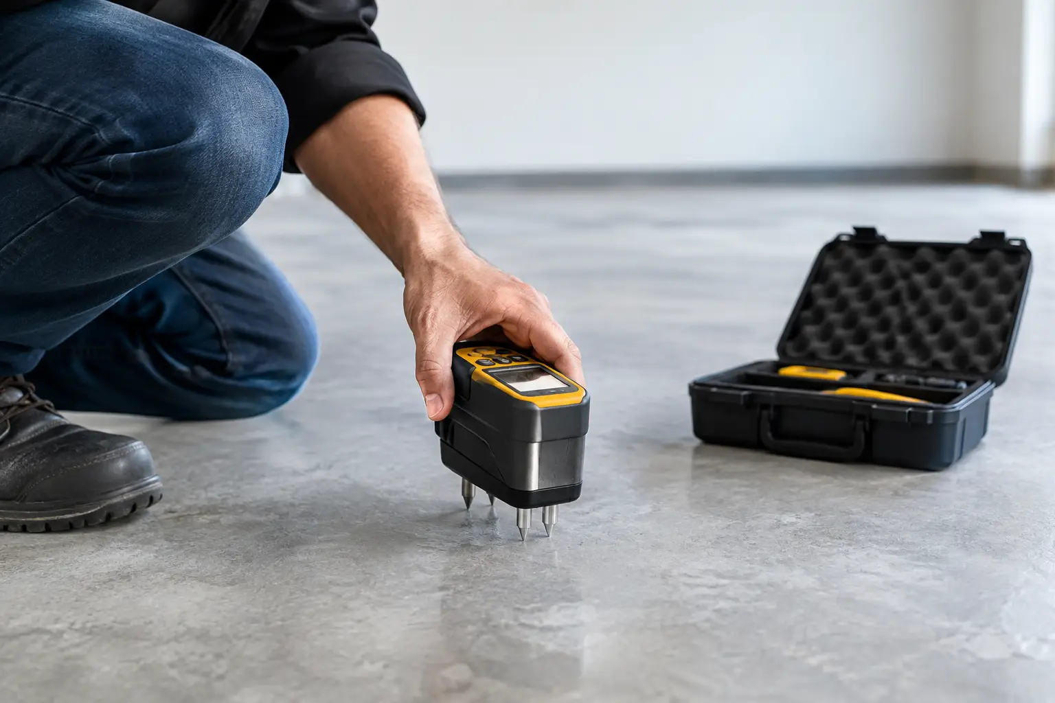 How to Assess Concrete Moisture Before Epoxy